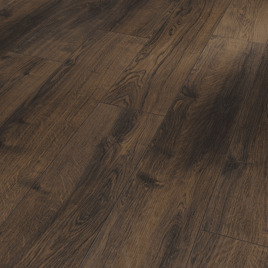 Oak Smoked Countryside - Classic 1050 Brushed Texture - Wide Laminate Flooring Plank