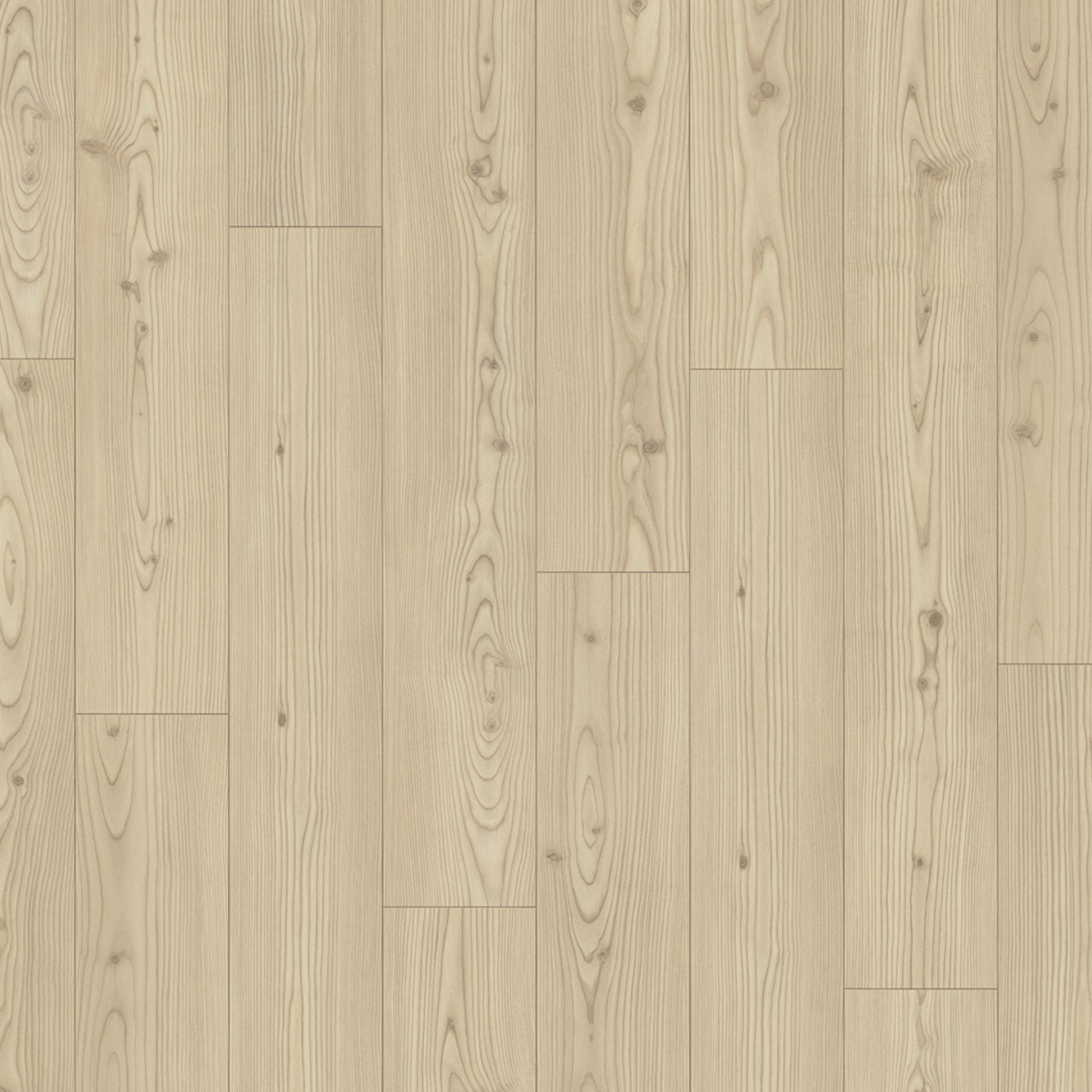 Wide Laminate Flooring Plank - Modern Classic 1050 Beige Matt-Finish Texture Larch Yukon