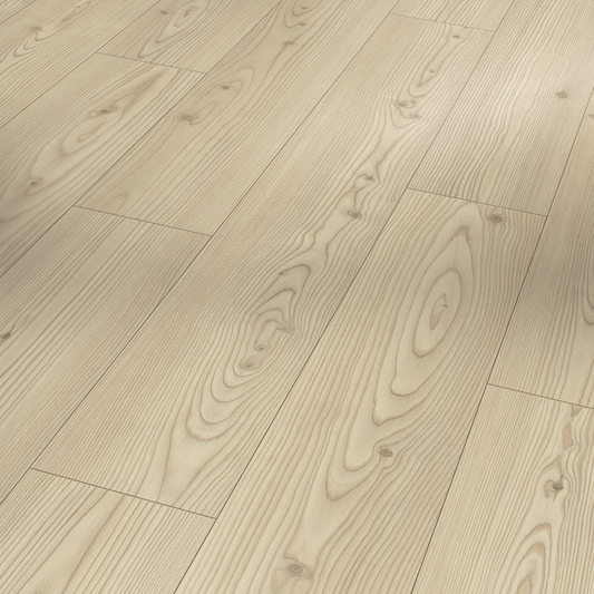 Wide Laminate Flooring Plank - Modern Classic 1050 Beige Matt-Finish Texture Larch Yukon