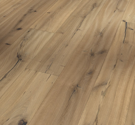 Oak Handscraped Brushed Natural Oil Plus - Trendtime 8 Engineered Wood Wide Plank