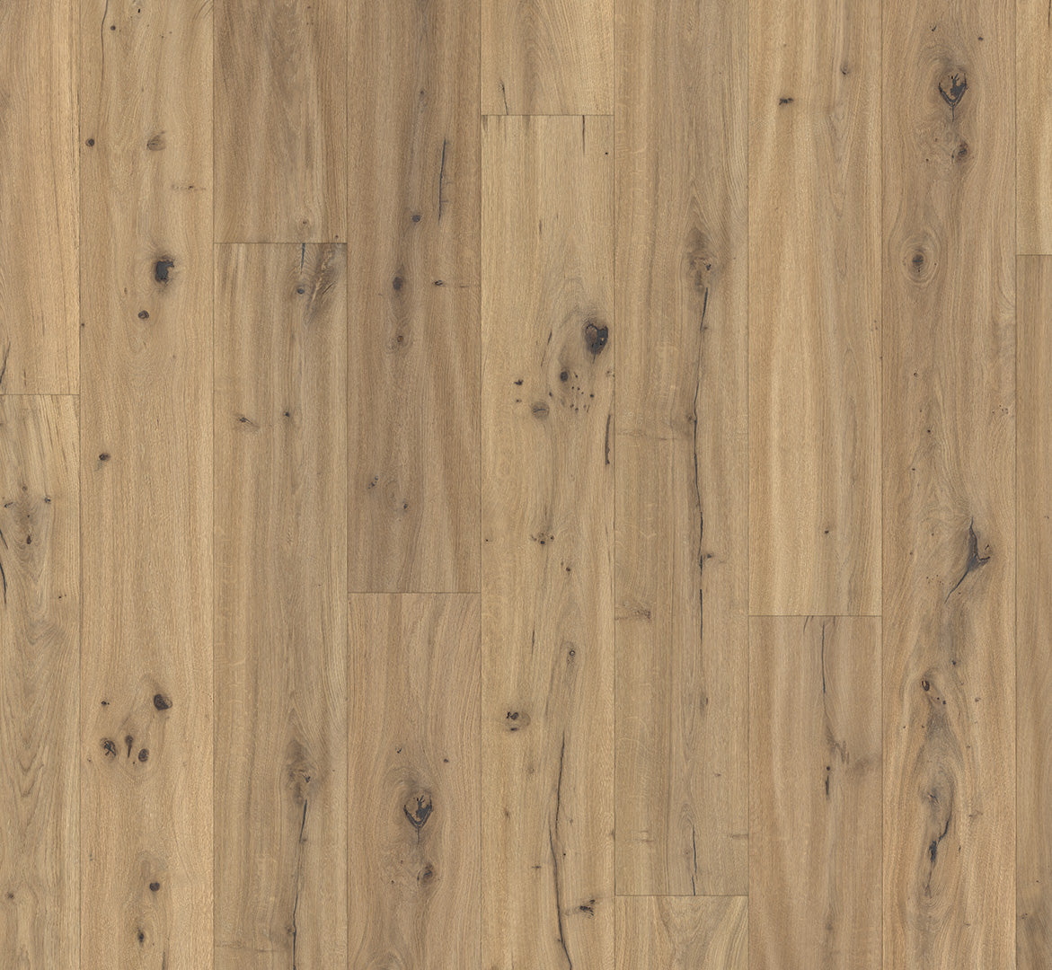 Oak Handscraped Brushed Natural Oil Plus - Trendtime 8 Engineered Wood Wide Plank