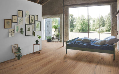 Oak Handscraped Brushed Natural Oil Plus - Trendtime 8 Engineered Wood Wide Plank