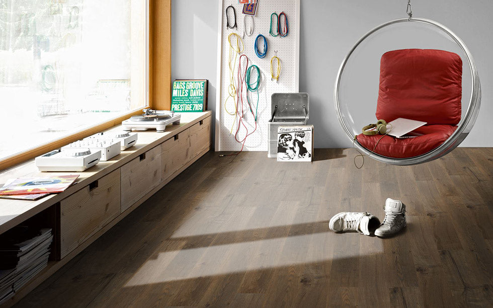 Oak Smoked Grey Handcrafted Trendtime 8 Wide Plank Natural Oils (1882 x 190 x 15/4mm)